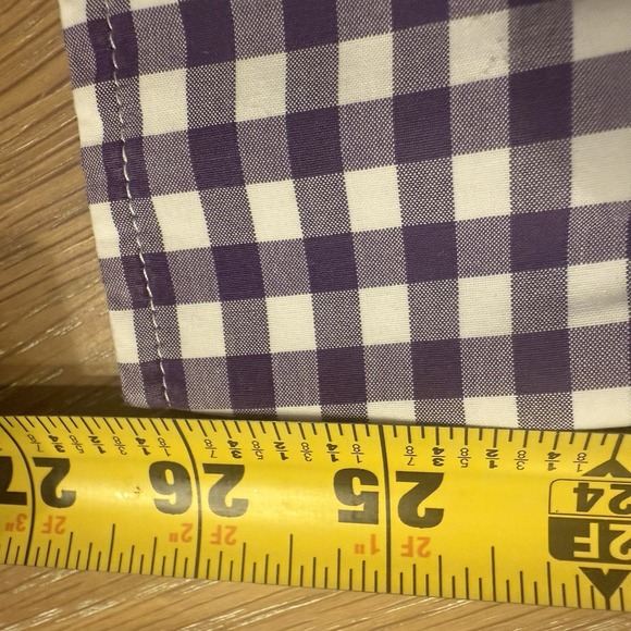 J. Crew Men's Slim‎ Shirt Size XL Purple Gingham Preppy Career Polished Trendy - Picture 13 of 13